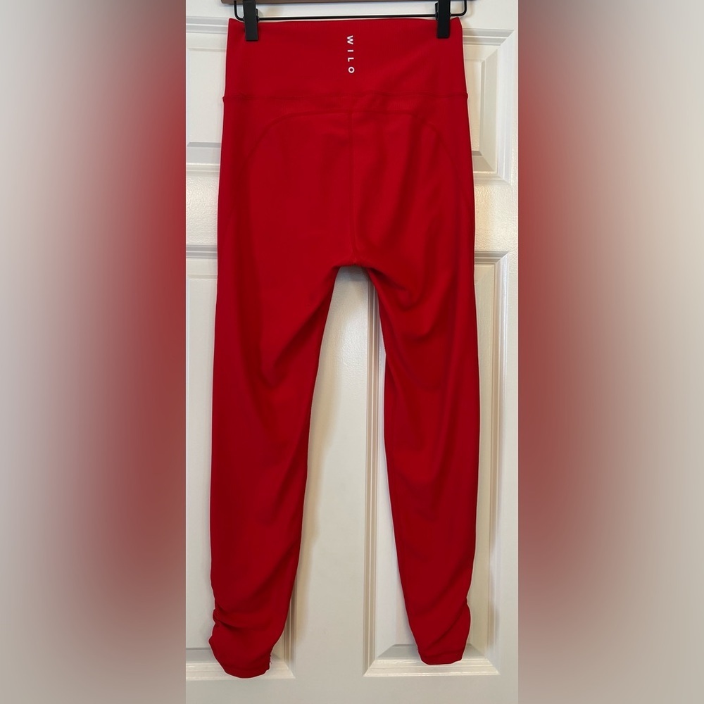 Wilo The Label Ribbed Leggings Red Size Large - image 4